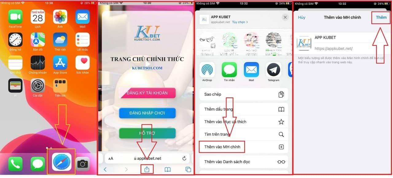 Tải app Kubet cho thiết bị iOS